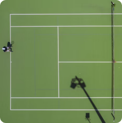 tennis court bird's eye view